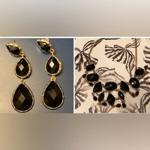 🖤💛New! Baublebar Earrings and Necklace Set
